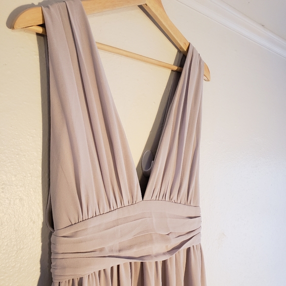 Lulu's Heavenly Hues Gray Maxi Dress sz Small - Picture 4 of 6